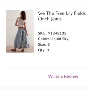We The Free Lily Fields Cinch Jeans - Liquid Sky Blue